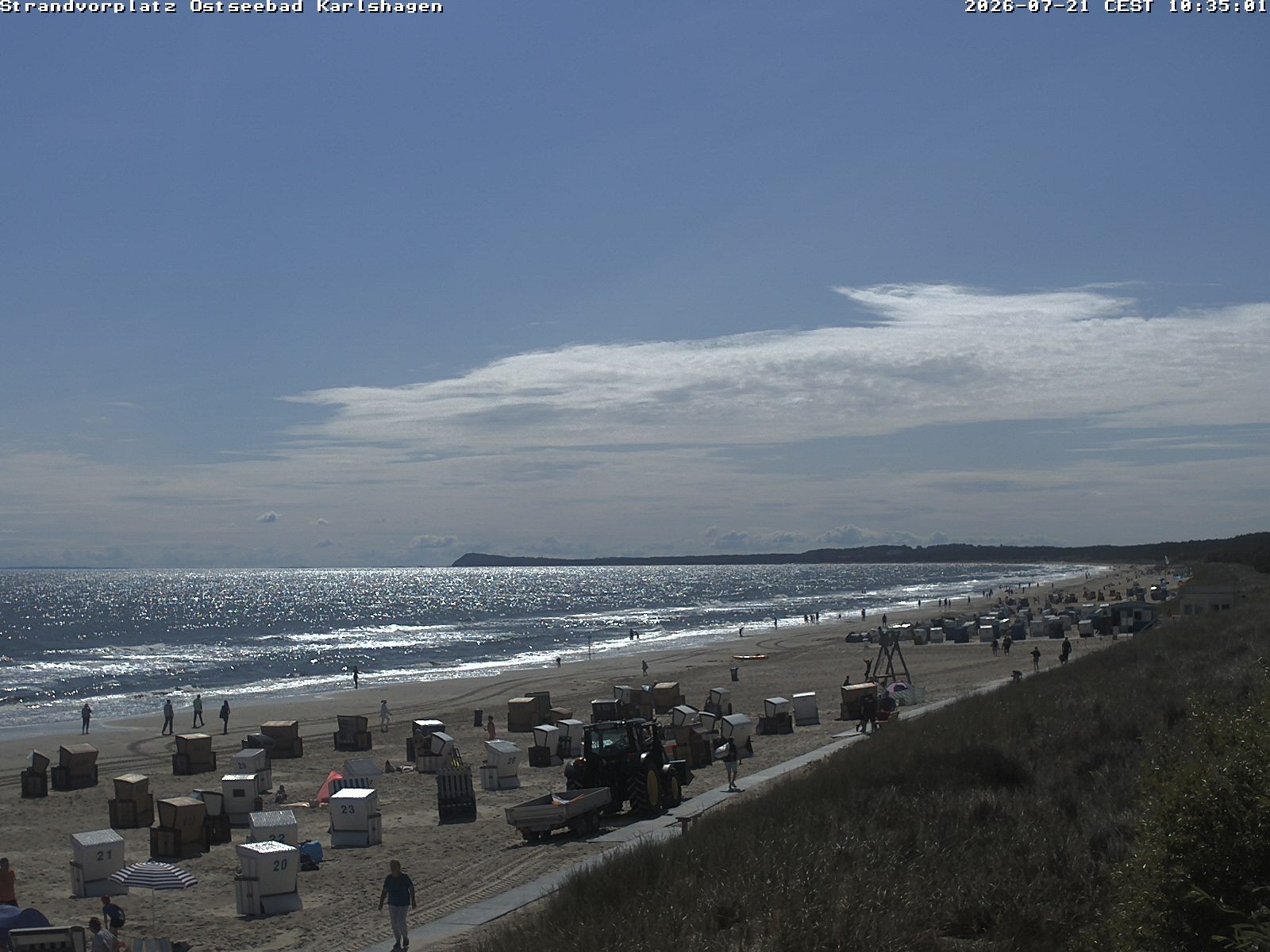 Archiv Foto Webcam Usedom: Strandvorplatz Karlshagen