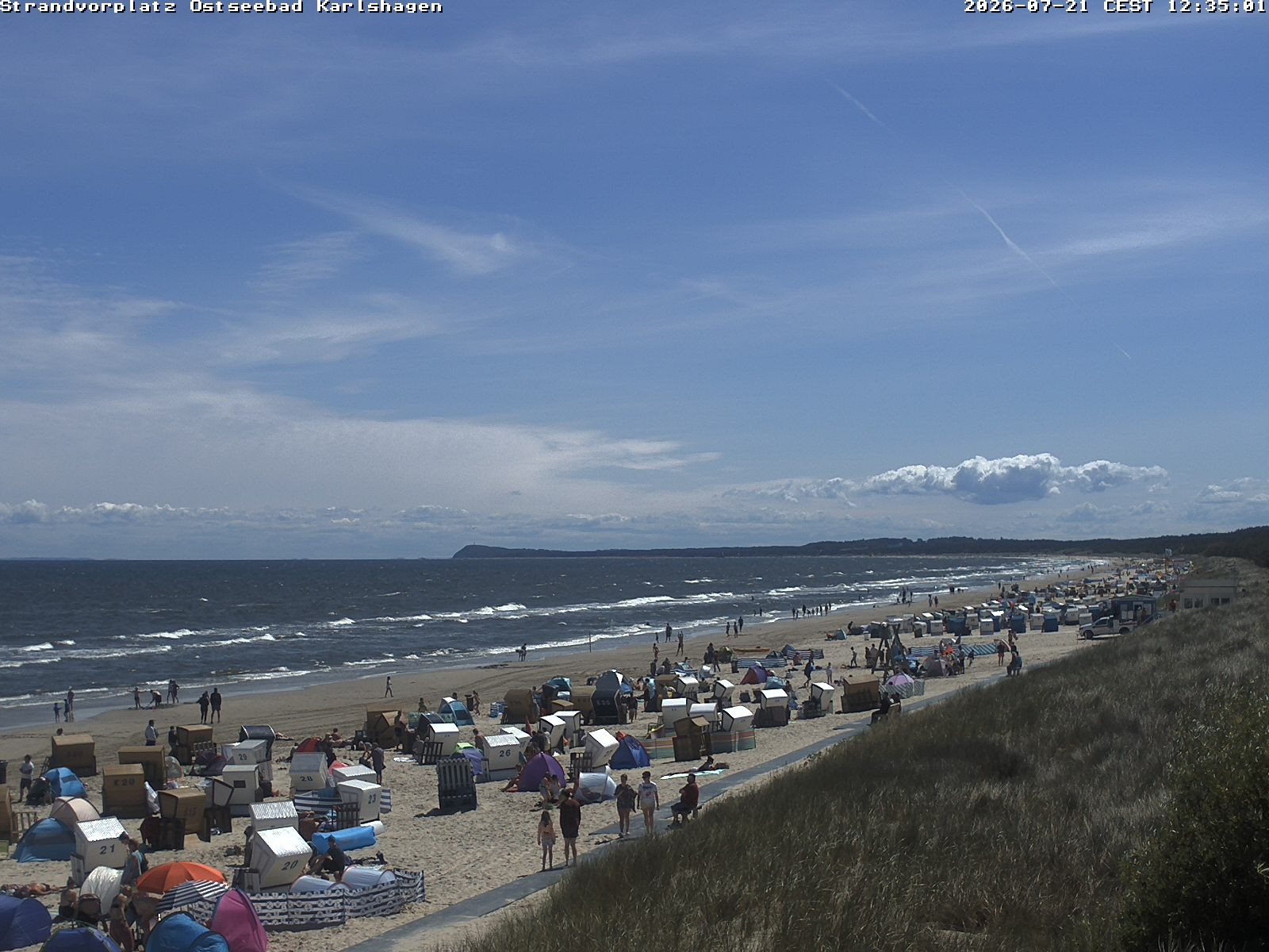 Archiv Foto Webcam Usedom: Strandvorplatz Karlshagen