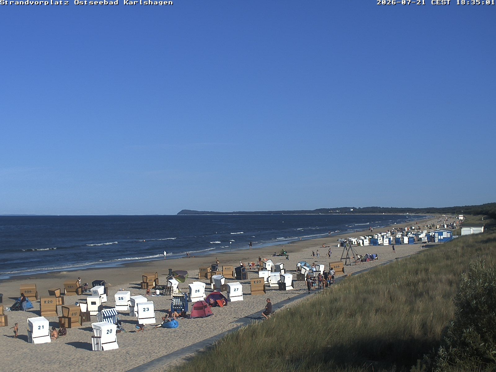 Archiv Foto Webcam Usedom: Strandvorplatz Karlshagen