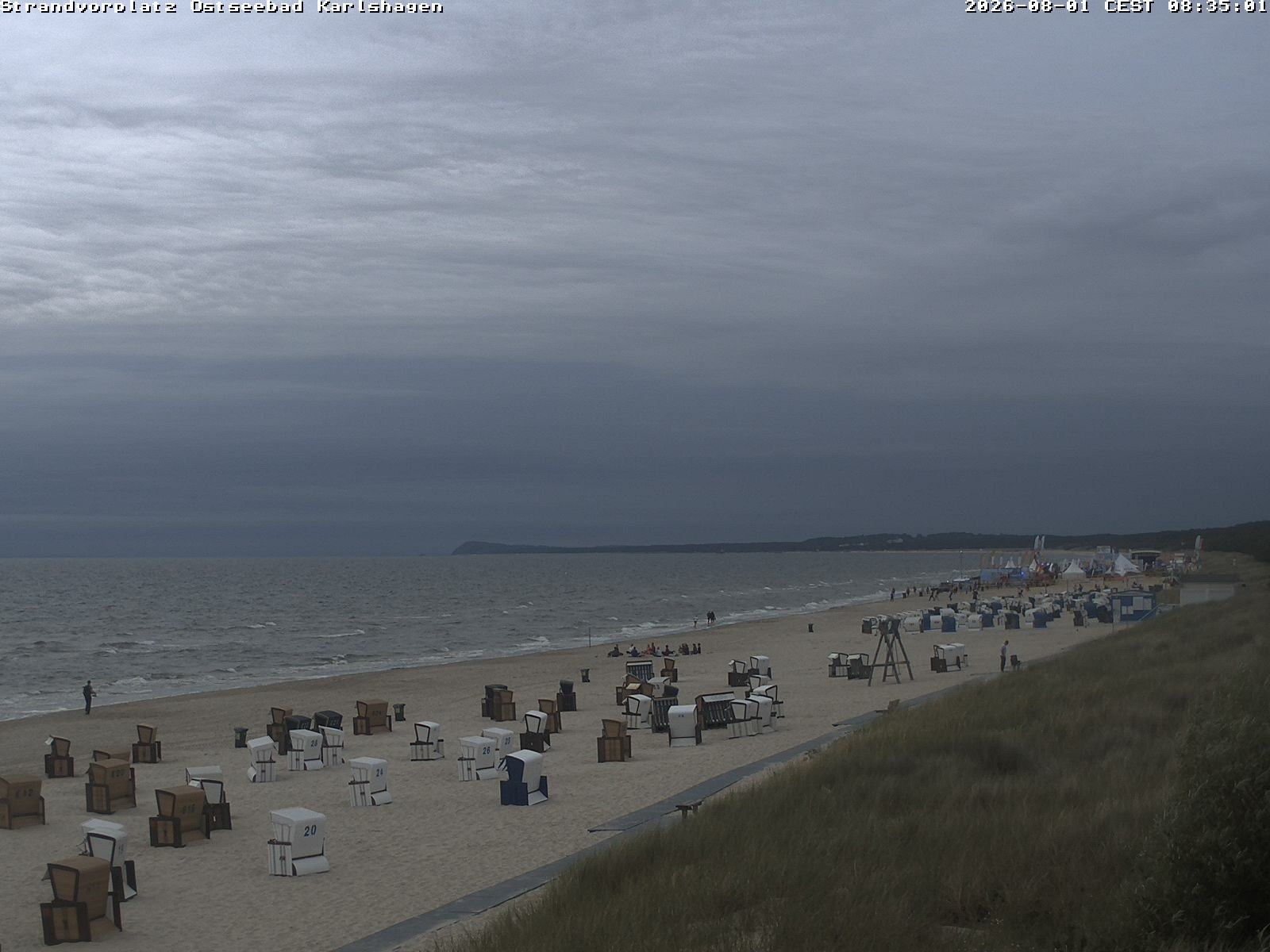 Archiv Foto Webcam Usedom: Strandvorplatz Karlshagen