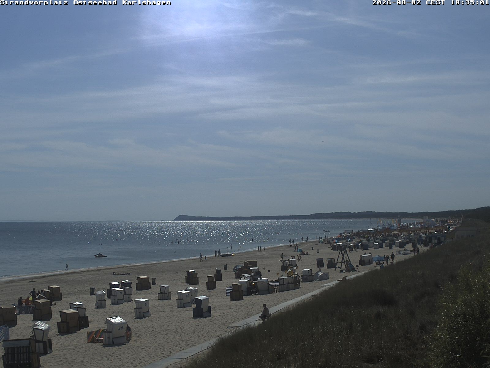 Archiv Foto Webcam Usedom: Strandvorplatz Karlshagen