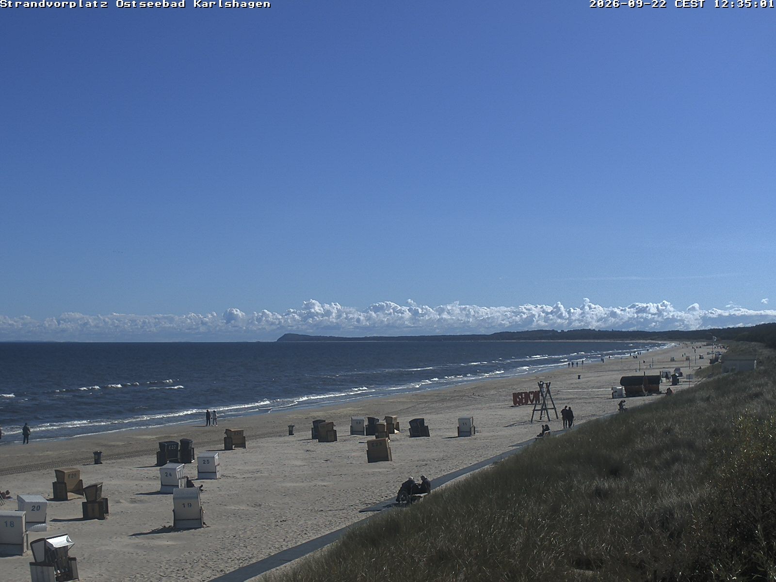 Archiv Foto Webcam Usedom: Strandvorplatz Karlshagen