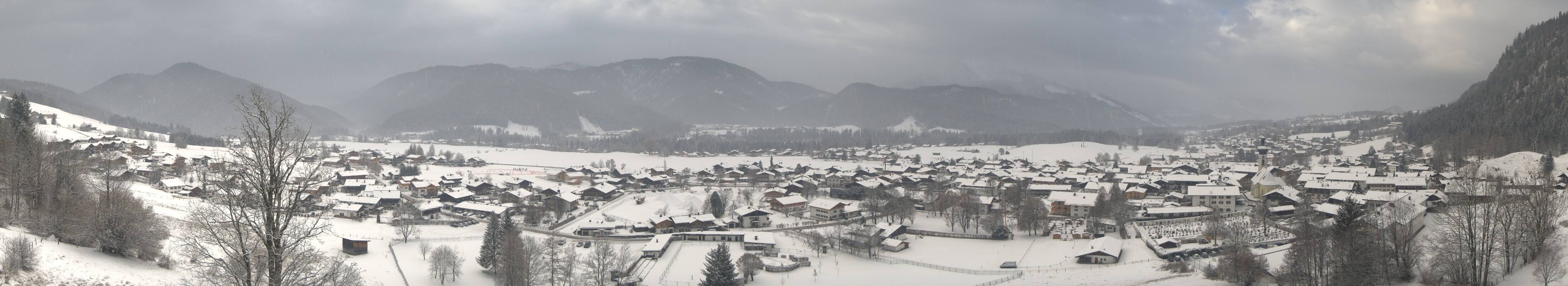 Archiv Foto Webcam Panoramablick auf das Dorf Reit im Winkl