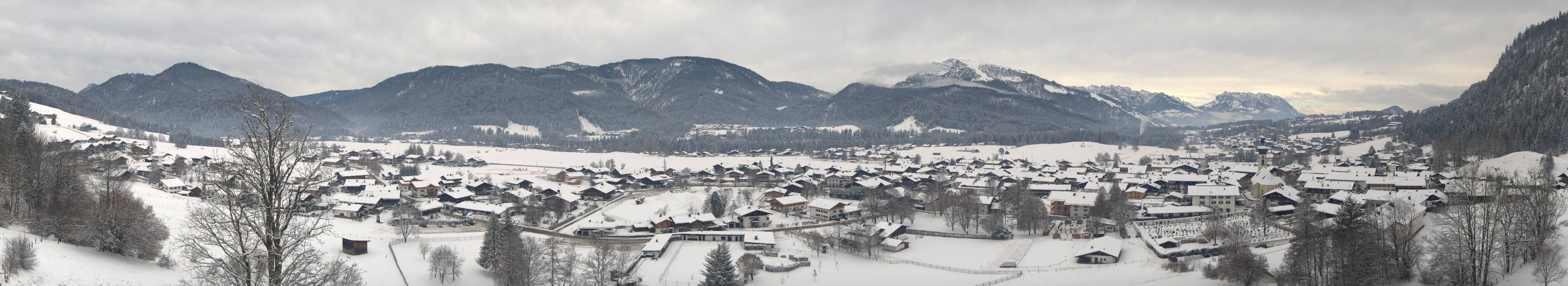 Archiv Foto Webcam Panoramablick auf das Dorf Reit im Winkl