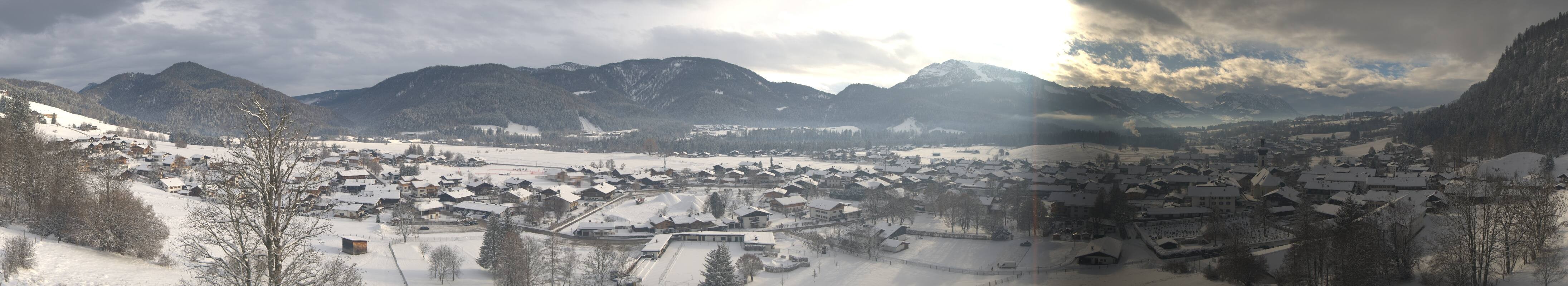 Archiv Foto Webcam Panoramablick auf das Dorf Reit im Winkl