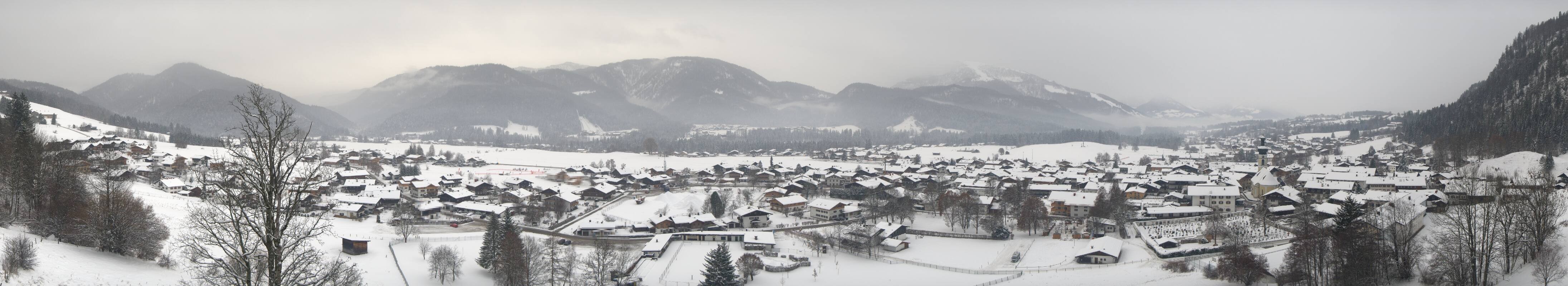Archiv Foto Webcam Panoramablick auf das Dorf Reit im Winkl