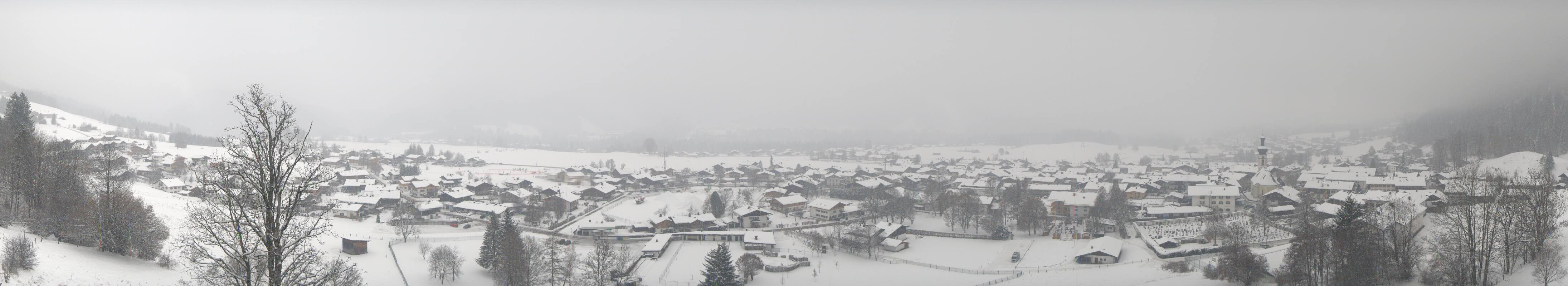 Archiv Foto Webcam Panoramablick auf das Dorf Reit im Winkl