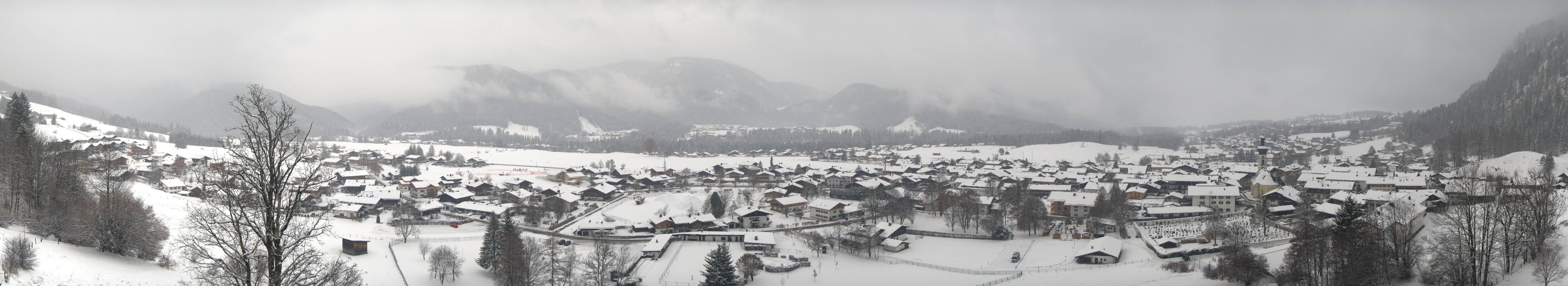 Archiv Foto Webcam Panoramablick auf das Dorf Reit im Winkl