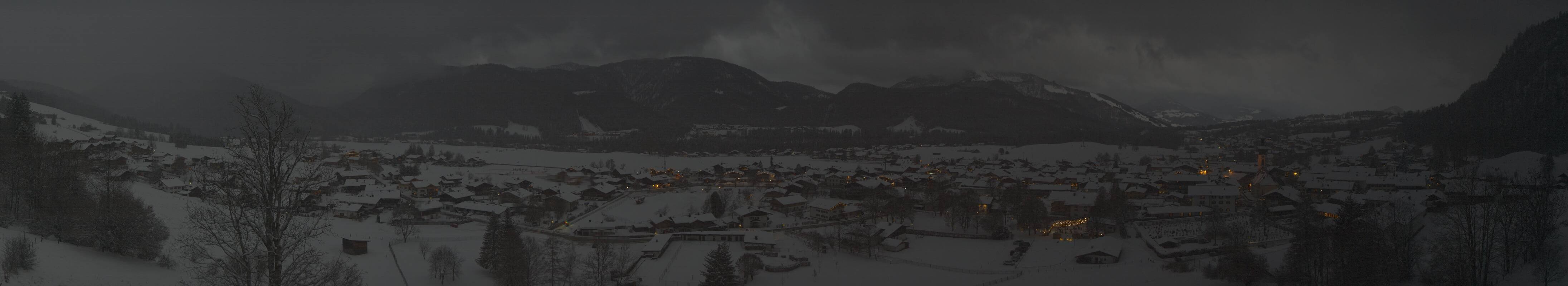 Archiv Foto Webcam Panoramablick auf das Dorf Reit im Winkl