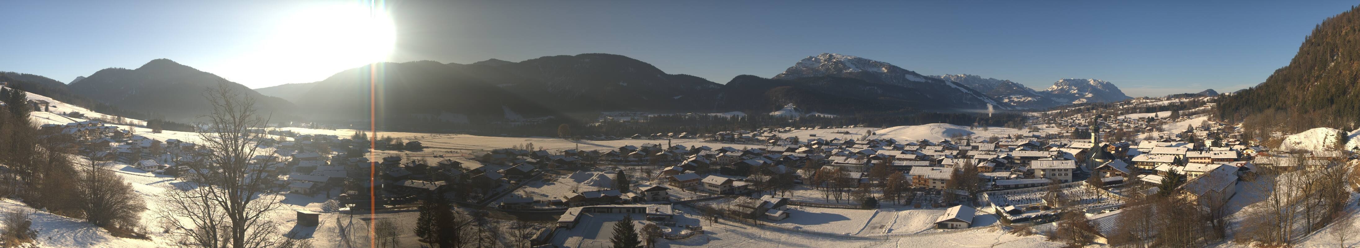 Archiv Foto Webcam Panoramablick auf das Dorf Reit im Winkl