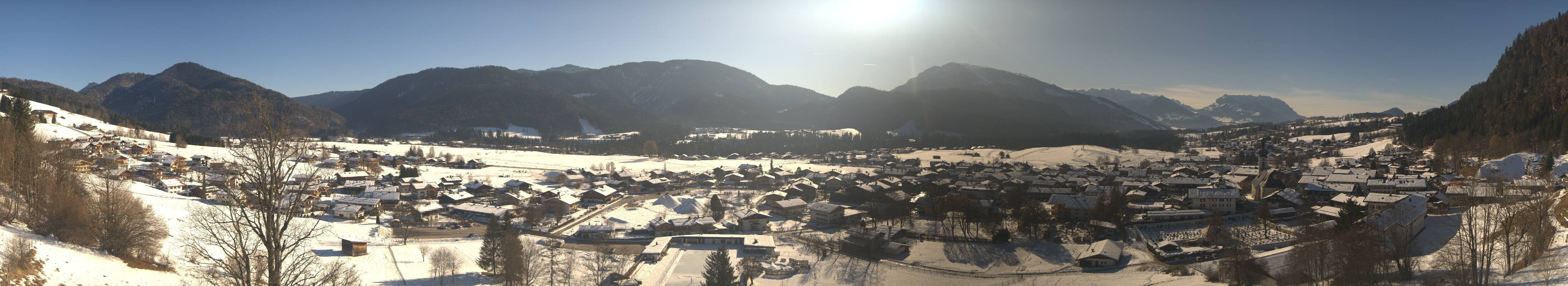 Archiv Foto Webcam Panoramablick auf das Dorf Reit im Winkl