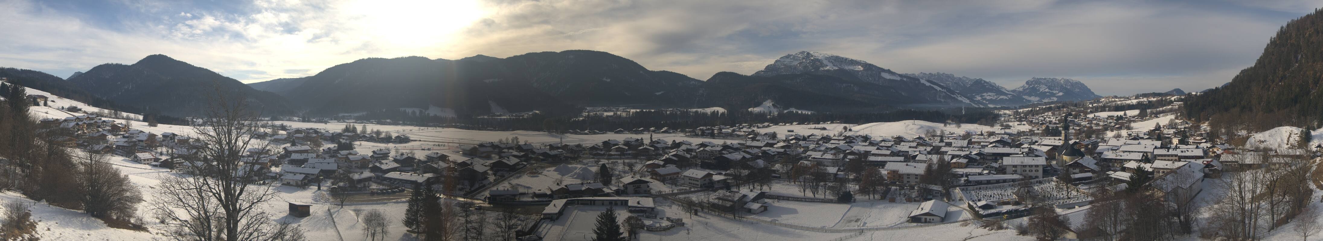 Archiv Foto Webcam Panoramablick auf das Dorf Reit im Winkl