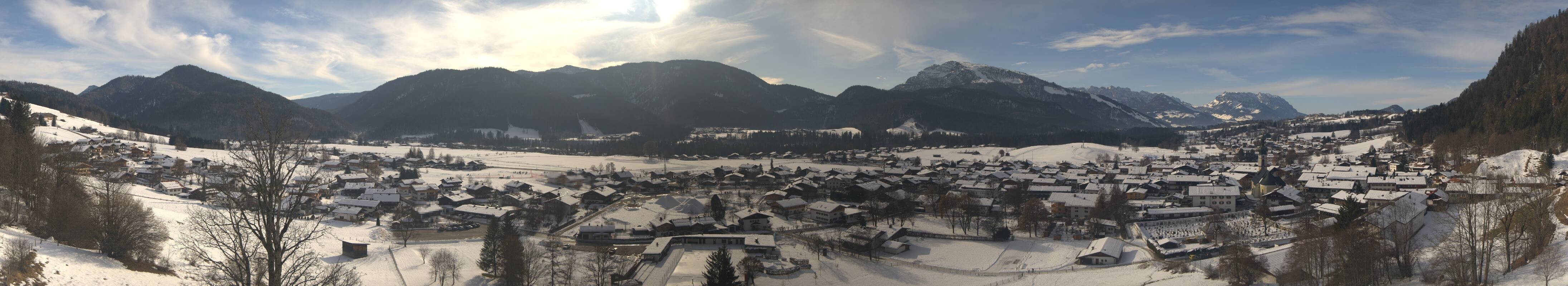 Archiv Foto Webcam Panoramablick auf das Dorf Reit im Winkl