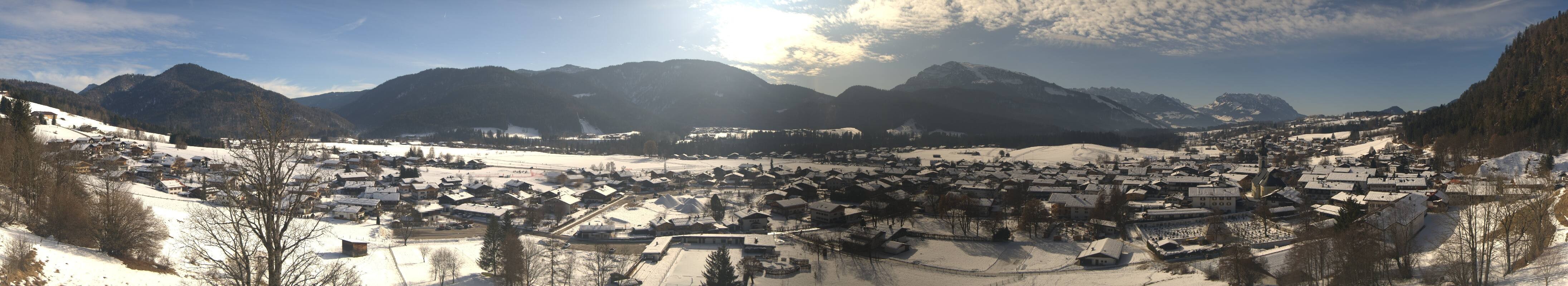 Archiv Foto Webcam Panoramablick auf das Dorf Reit im Winkl
