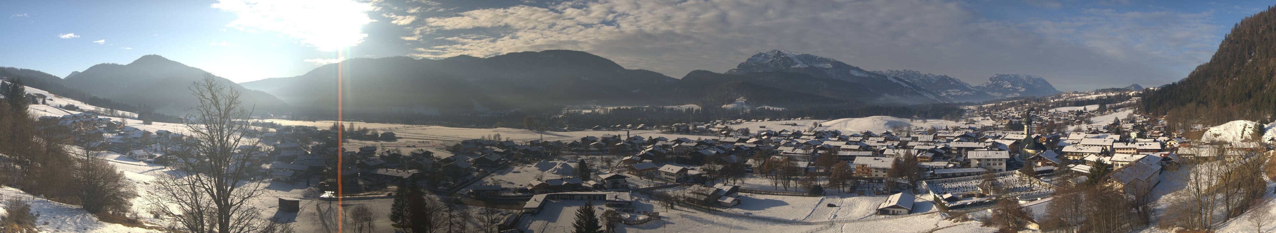 Archiv Foto Webcam Panoramablick auf das Dorf Reit im Winkl