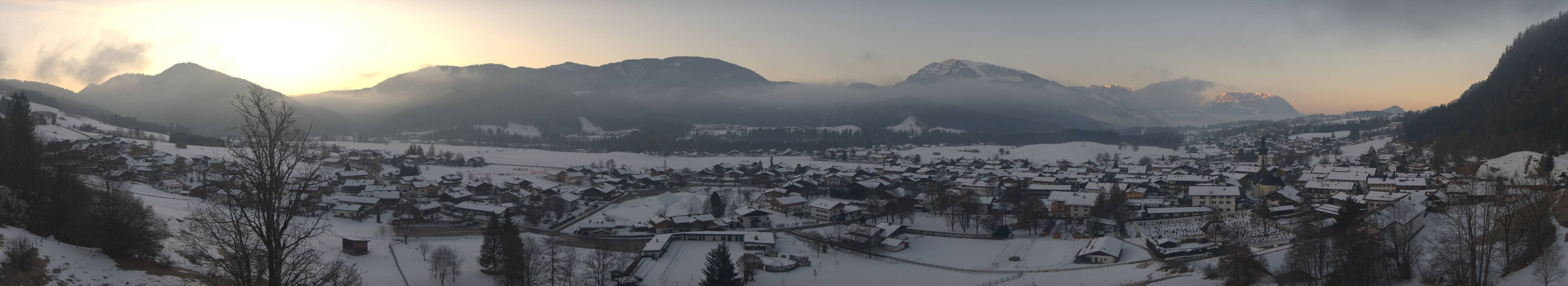 Archiv Foto Webcam Panoramablick auf das Dorf Reit im Winkl