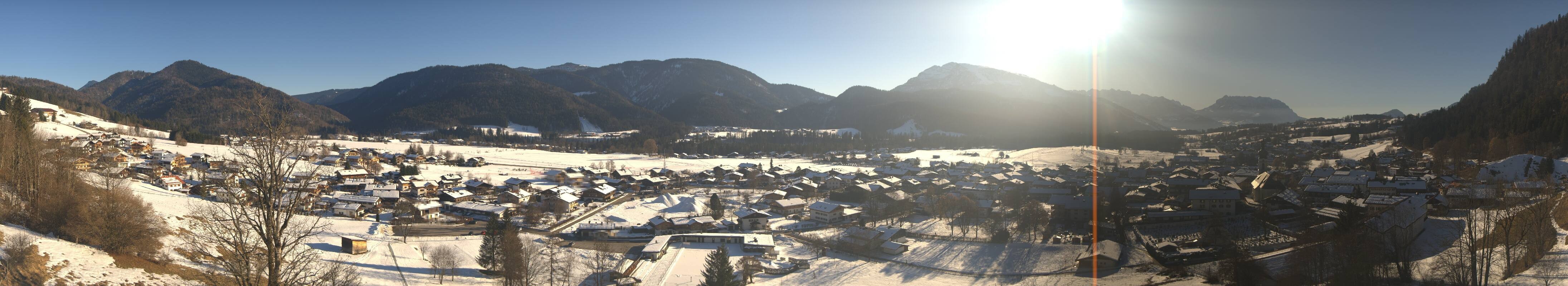 Archiv Foto Webcam Panoramablick auf das Dorf Reit im Winkl