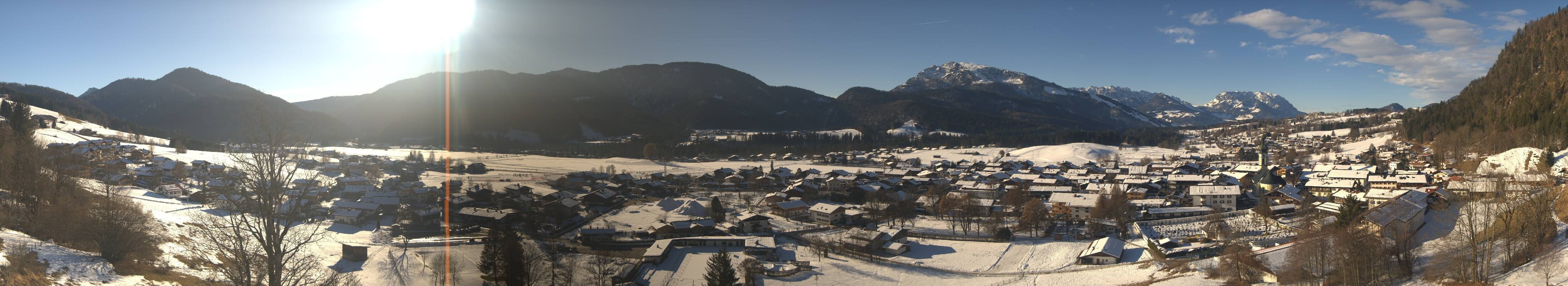 Archiv Foto Webcam Panoramablick auf das Dorf Reit im Winkl