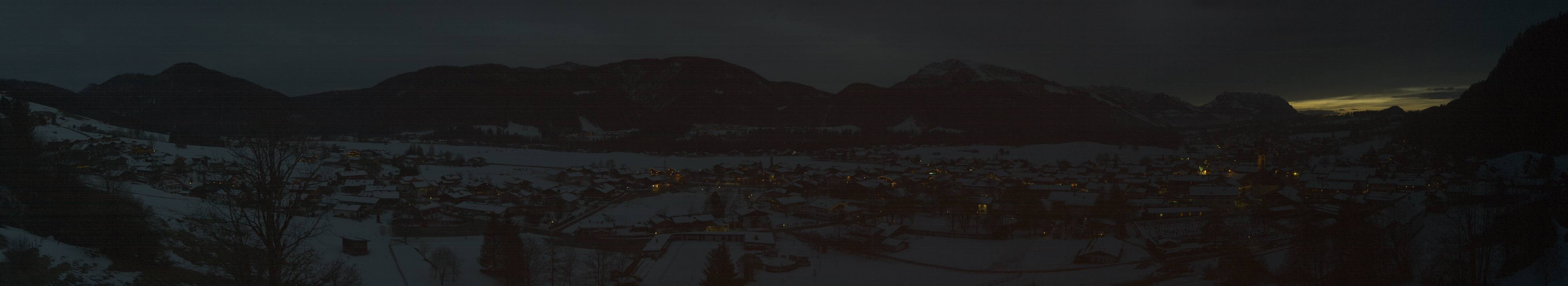 Archiv Foto Webcam Panoramablick auf das Dorf Reit im Winkl