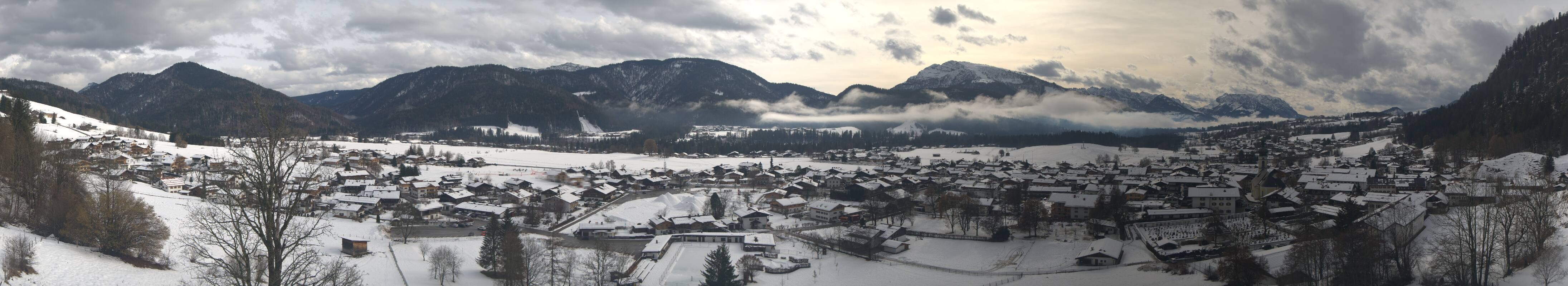 Archiv Foto Webcam Panoramablick auf das Dorf Reit im Winkl