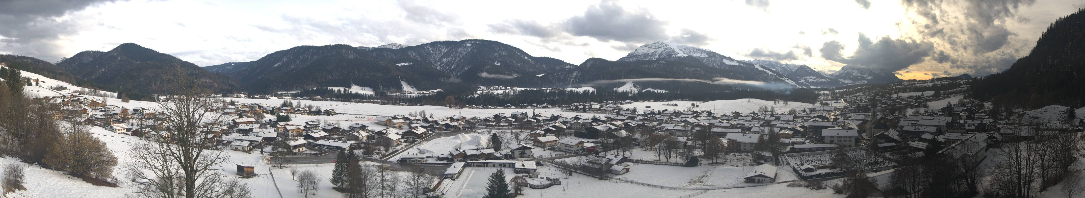 Archiv Foto Webcam Panoramablick auf das Dorf Reit im Winkl