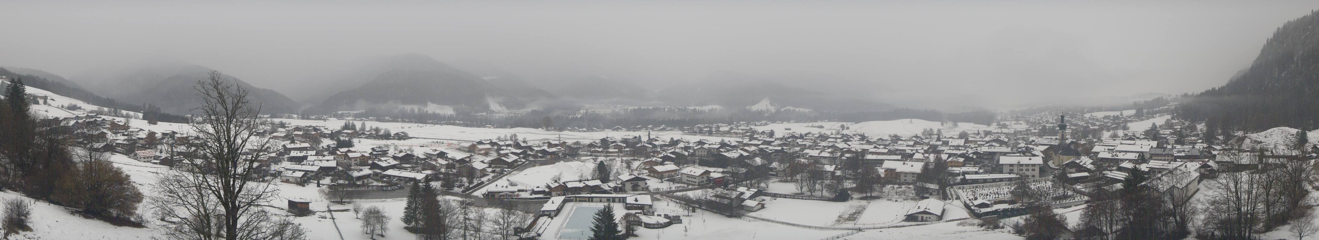 Archiv Foto Webcam Panoramablick auf das Dorf Reit im Winkl