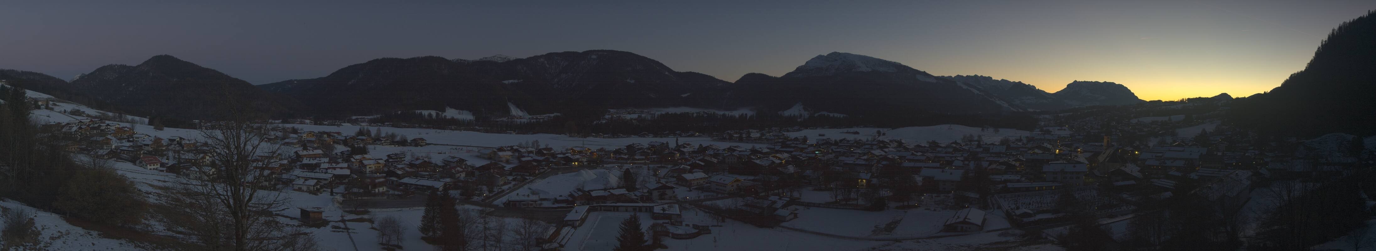 Archiv Foto Webcam Panoramablick auf das Dorf Reit im Winkl