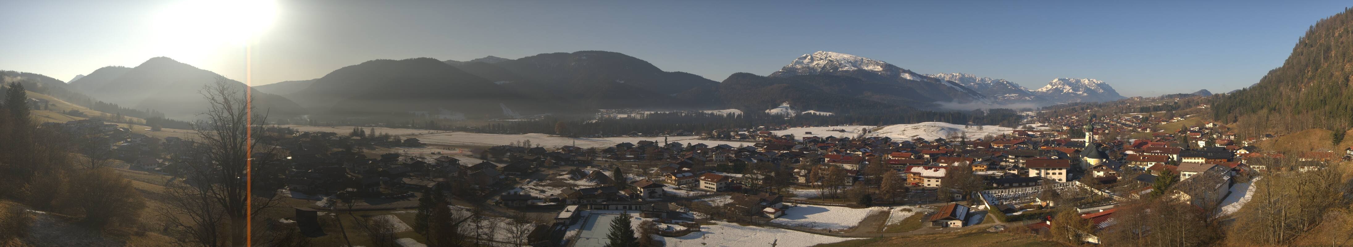 Archiv Foto Webcam Panoramablick auf das Dorf Reit im Winkl