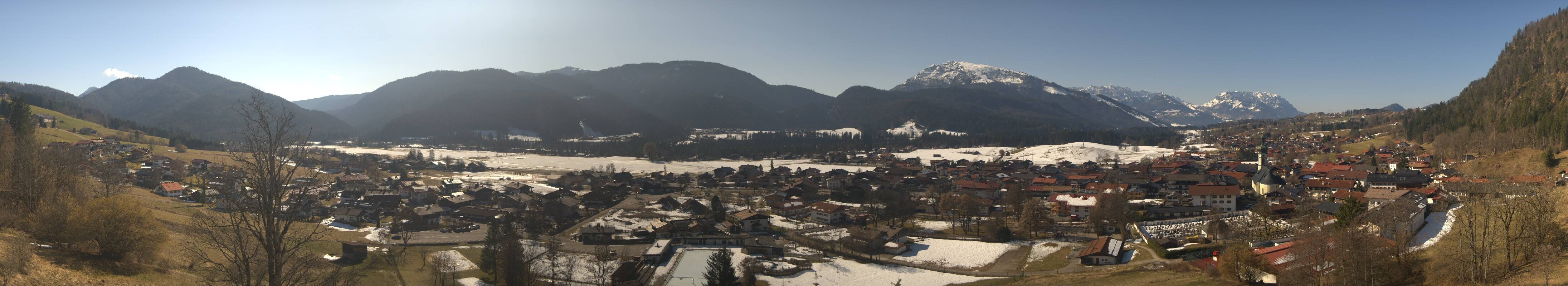 Archiv Foto Webcam Panoramablick auf das Dorf Reit im Winkl