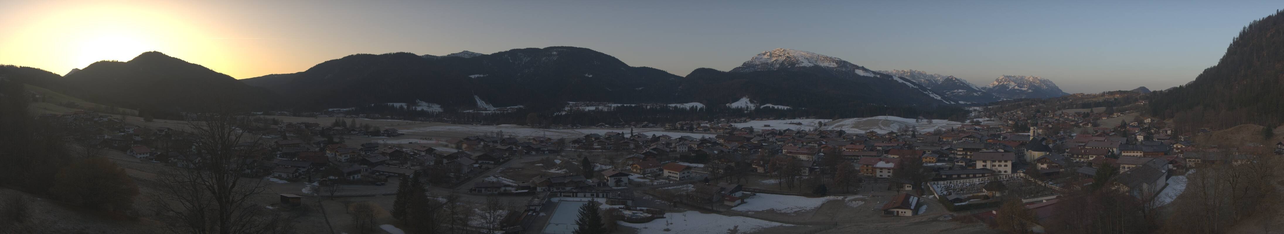 Archiv Foto Webcam Panoramablick auf das Dorf Reit im Winkl