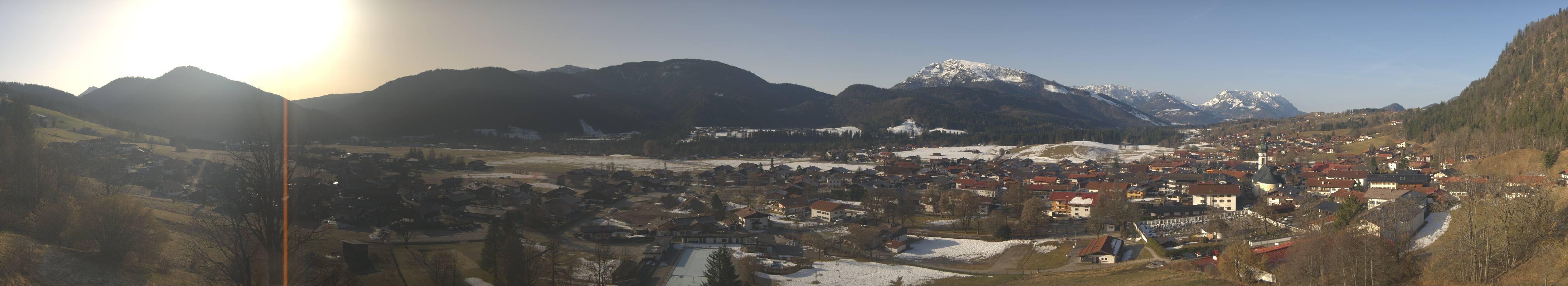 Archiv Foto Webcam Panoramablick auf das Dorf Reit im Winkl