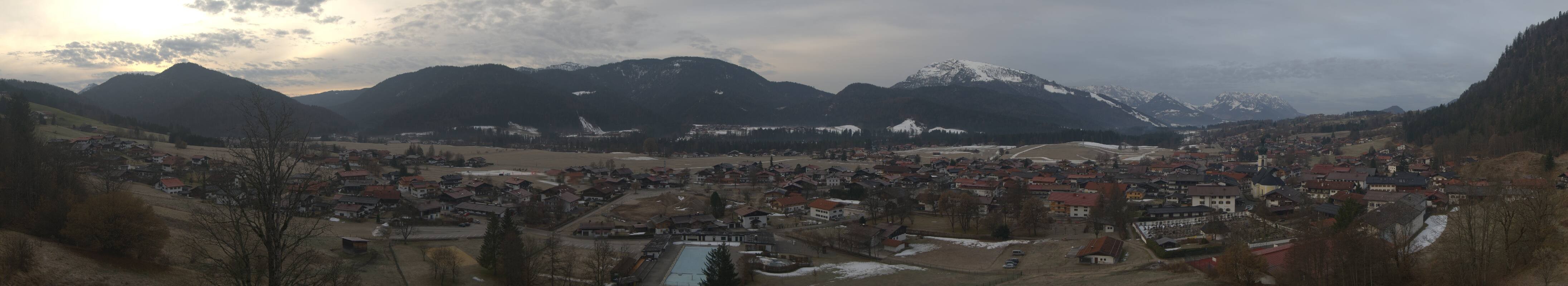 Archiv Foto Webcam Panoramablick auf das Dorf Reit im Winkl