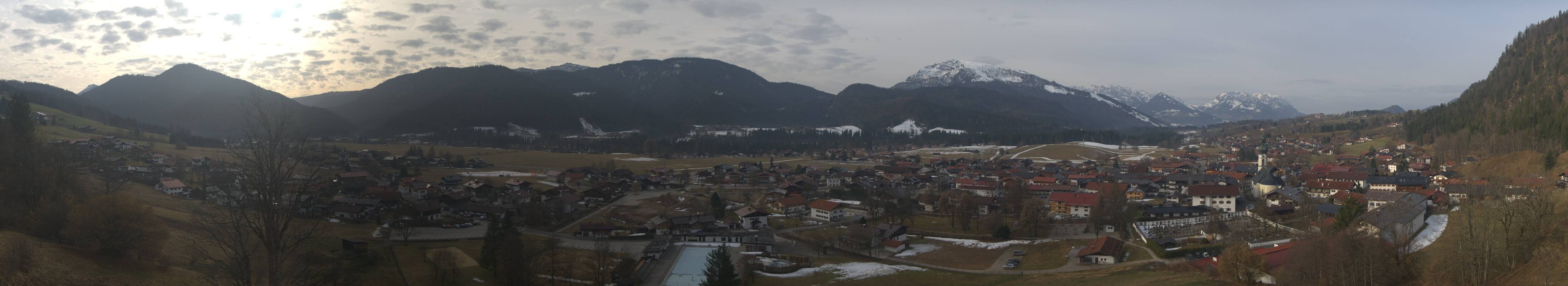 Archiv Foto Webcam Panoramablick auf das Dorf Reit im Winkl