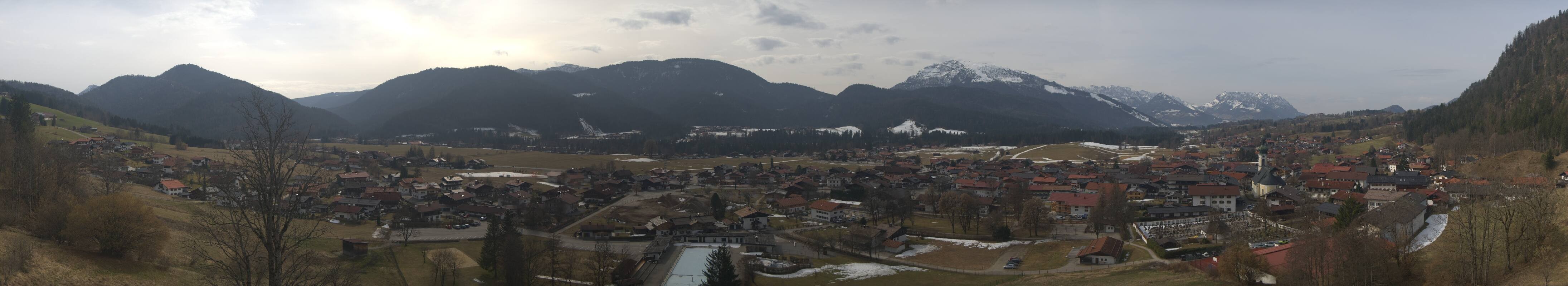 Archiv Foto Webcam Panoramablick auf das Dorf Reit im Winkl