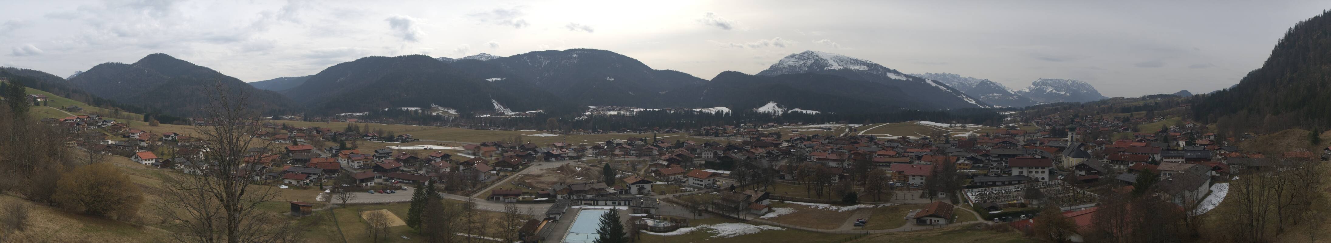 Archiv Foto Webcam Panoramablick auf das Dorf Reit im Winkl