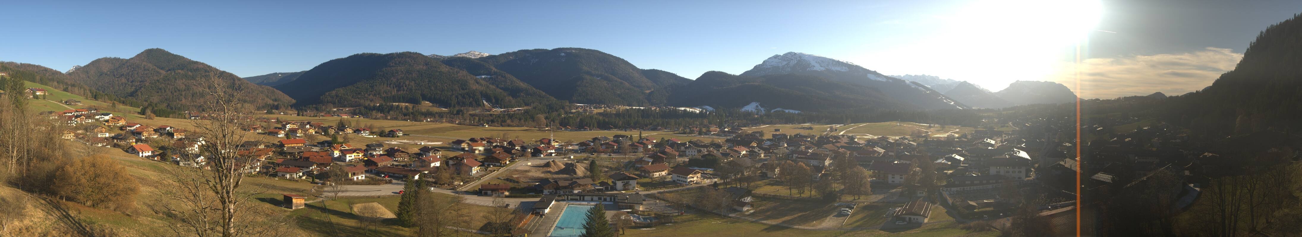 Archiv Foto Webcam Panoramablick auf das Dorf Reit im Winkl