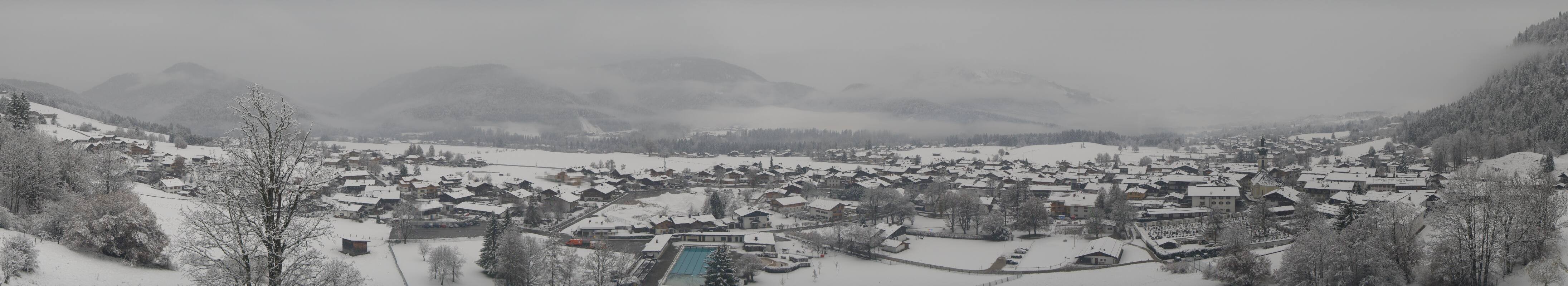 Archiv Foto Webcam Panoramablick auf das Dorf Reit im Winkl