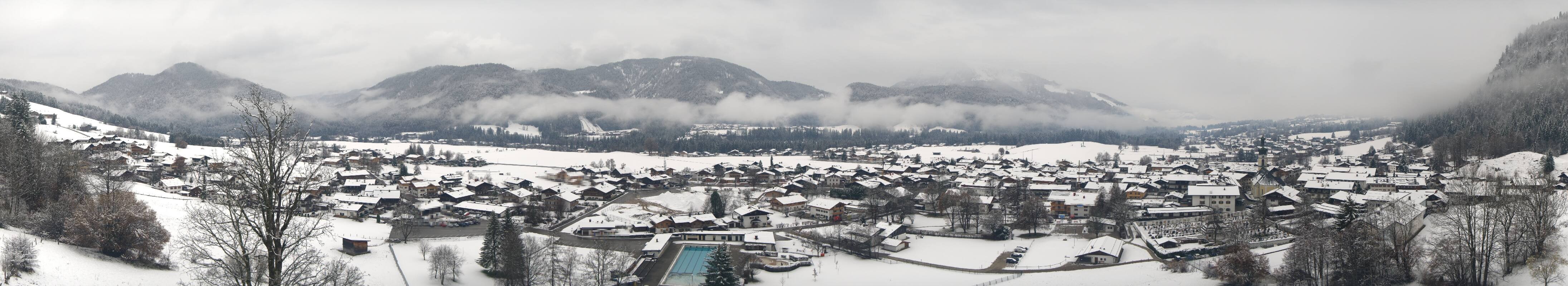 Archiv Foto Webcam Panoramablick auf das Dorf Reit im Winkl