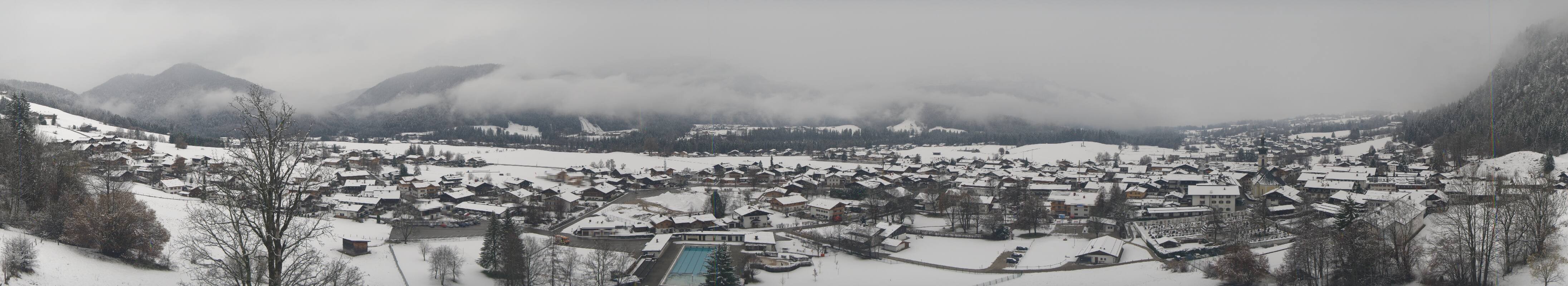 Archiv Foto Webcam Panoramablick auf das Dorf Reit im Winkl