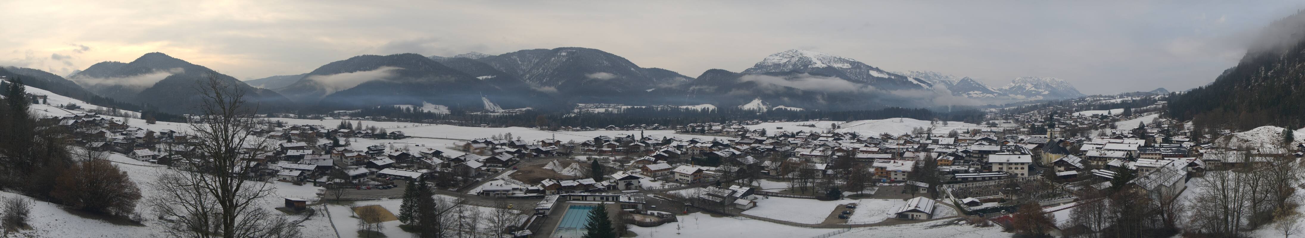 Archiv Foto Webcam Panoramablick auf das Dorf Reit im Winkl