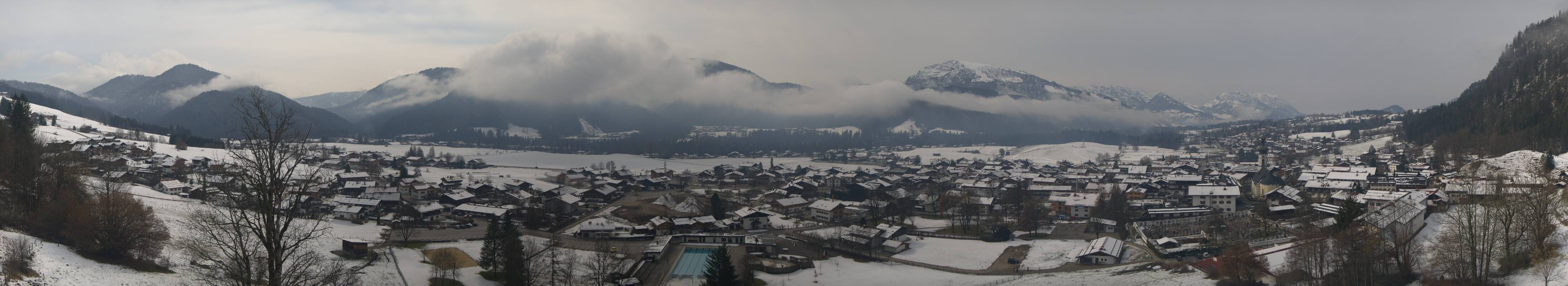 Archiv Foto Webcam Panoramablick auf das Dorf Reit im Winkl