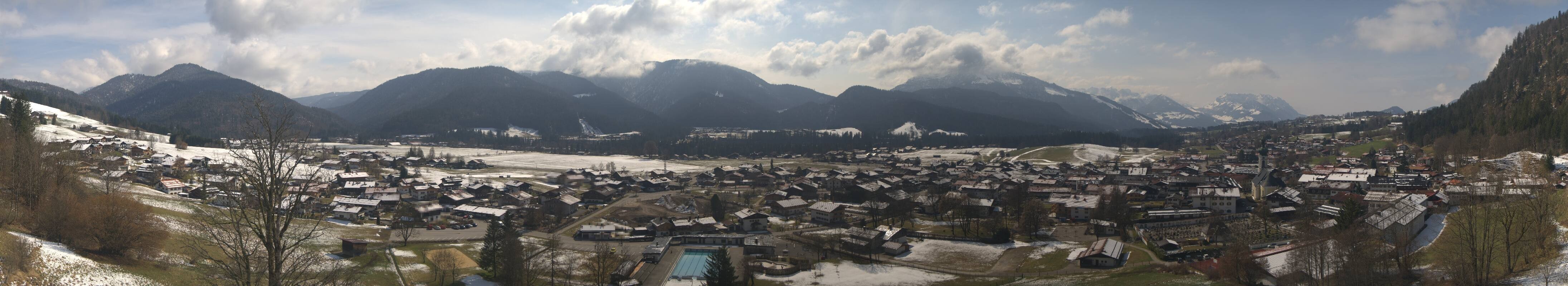 Archiv Foto Webcam Panoramablick auf das Dorf Reit im Winkl