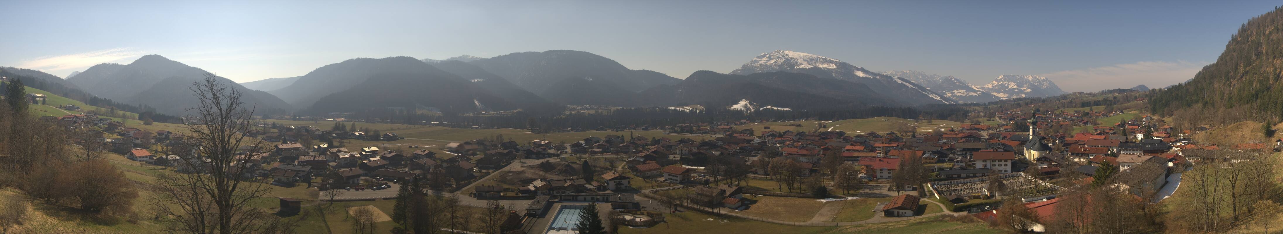 Archiv Foto Webcam Panoramablick auf das Dorf Reit im Winkl