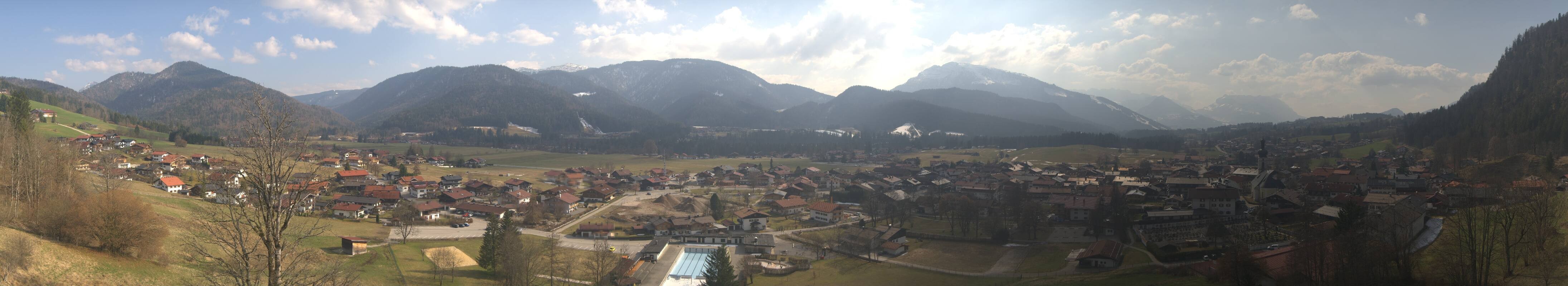 Archiv Foto Webcam Panoramablick auf das Dorf Reit im Winkl