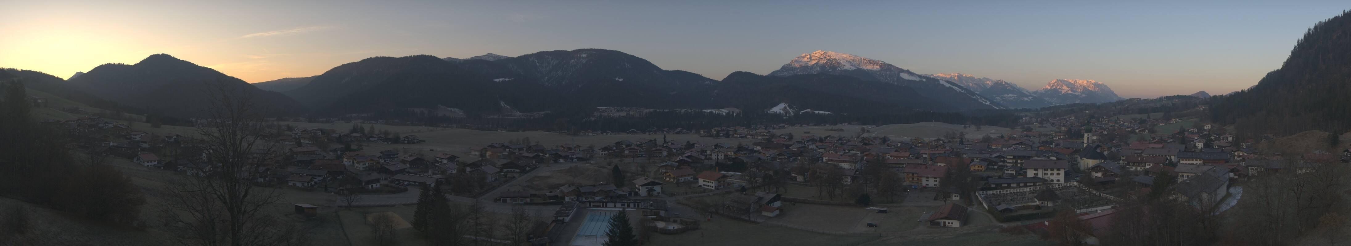 Archiv Foto Webcam Panoramablick auf das Dorf Reit im Winkl