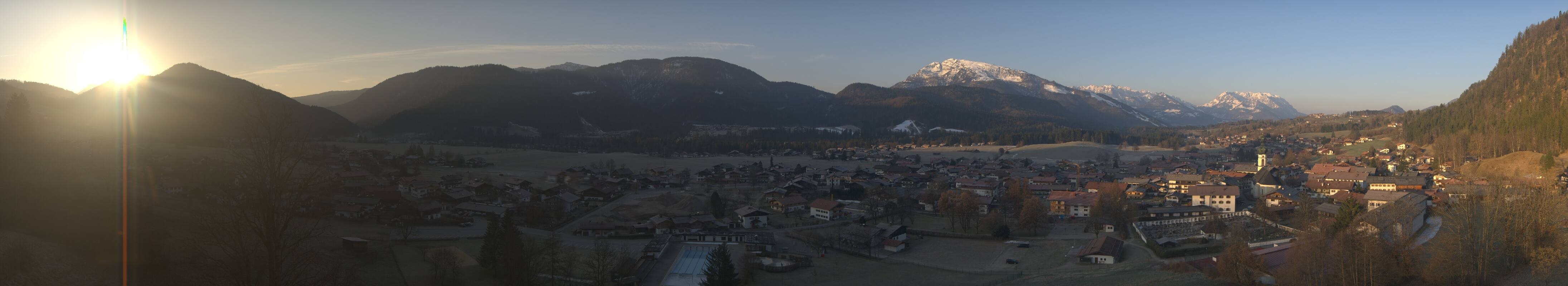 Archiv Foto Webcam Panoramablick auf das Dorf Reit im Winkl