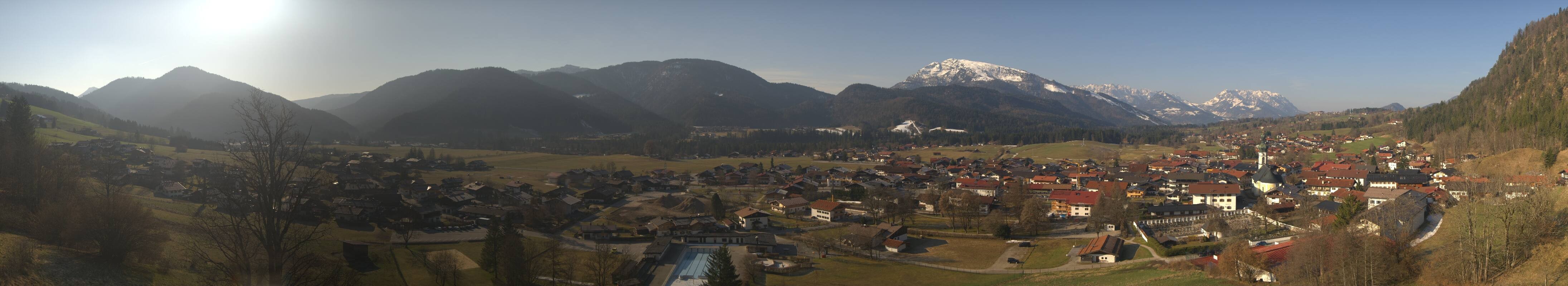 Archiv Foto Webcam Panoramablick auf das Dorf Reit im Winkl