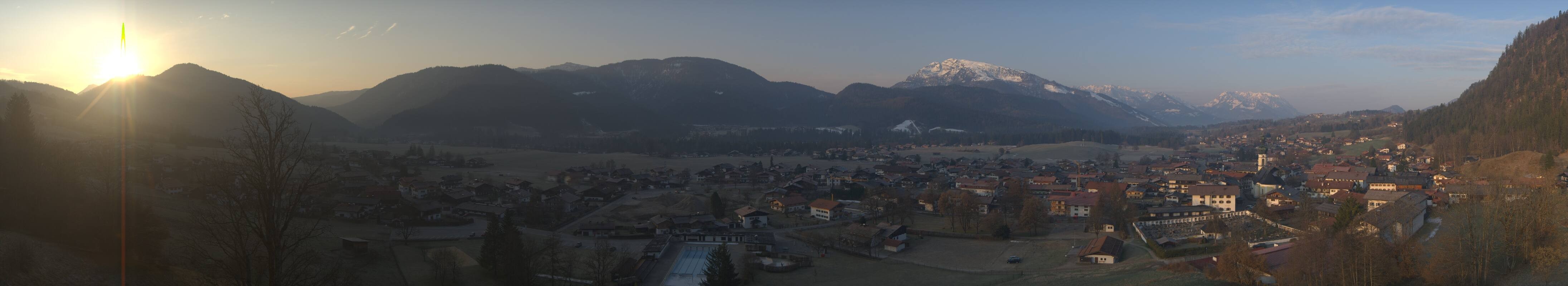 Archiv Foto Webcam Panoramablick auf das Dorf Reit im Winkl