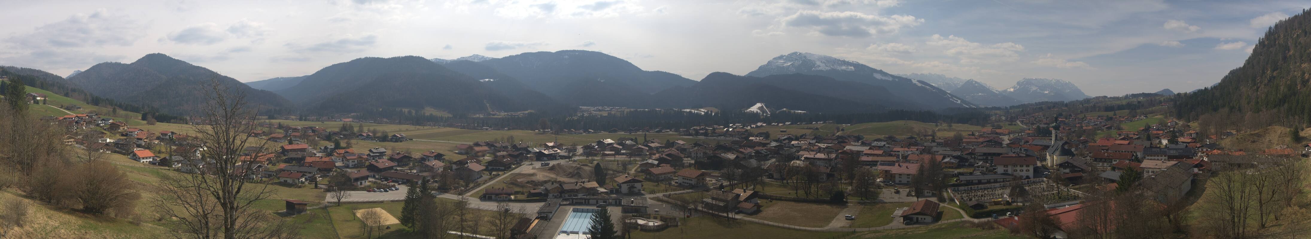Archiv Foto Webcam Panoramablick auf das Dorf Reit im Winkl
