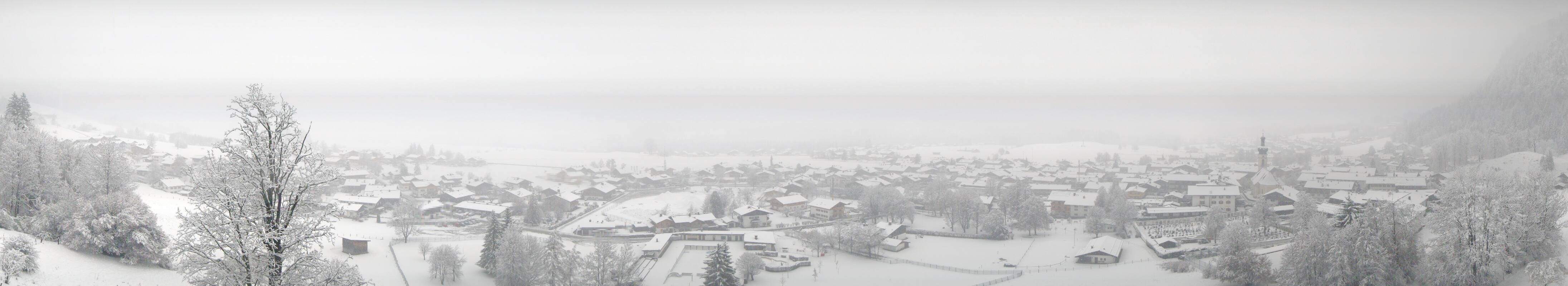 Archiv Foto Webcam Panoramablick auf das Dorf Reit im Winkl